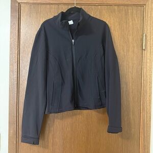 90 Degree By Reflex Women's Black Bomber-Style Zip Jacket